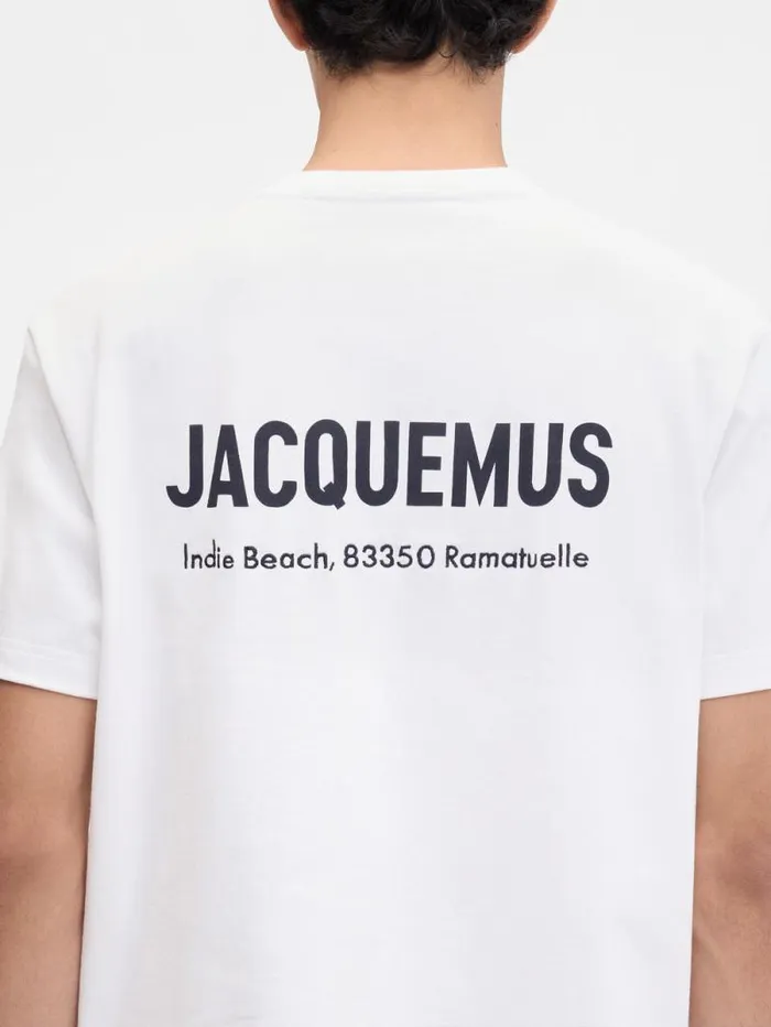 JACQUEMUS The Saint Tropez Indie Beach Address Tshirt Saint Tropez Indie WomenMen Tshirts