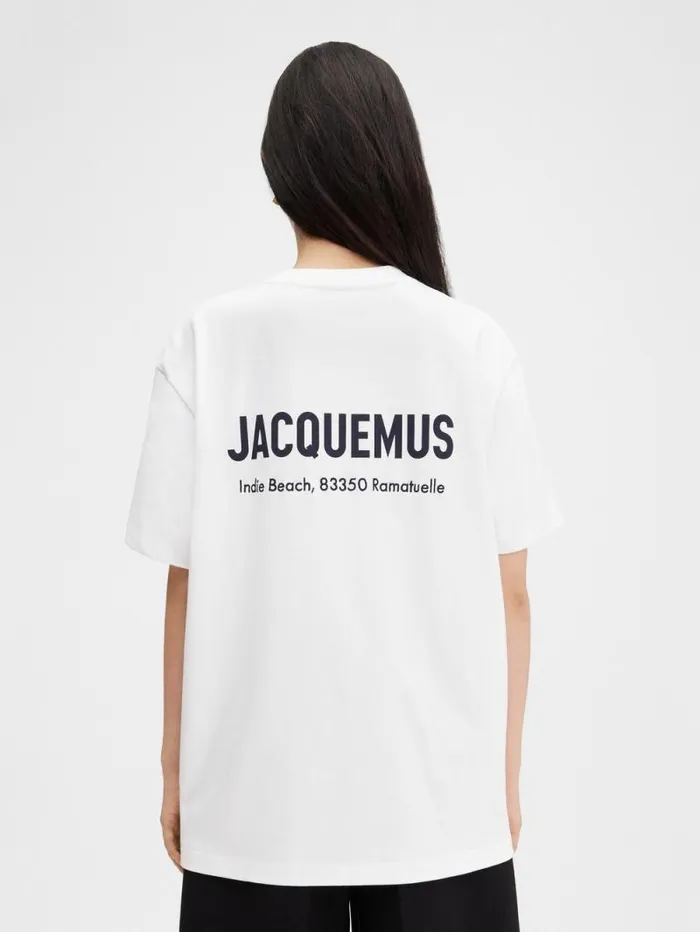 JACQUEMUS The Saint Tropez Indie Beach Address Tshirt Saint Tropez Indie WomenMen Tshirts