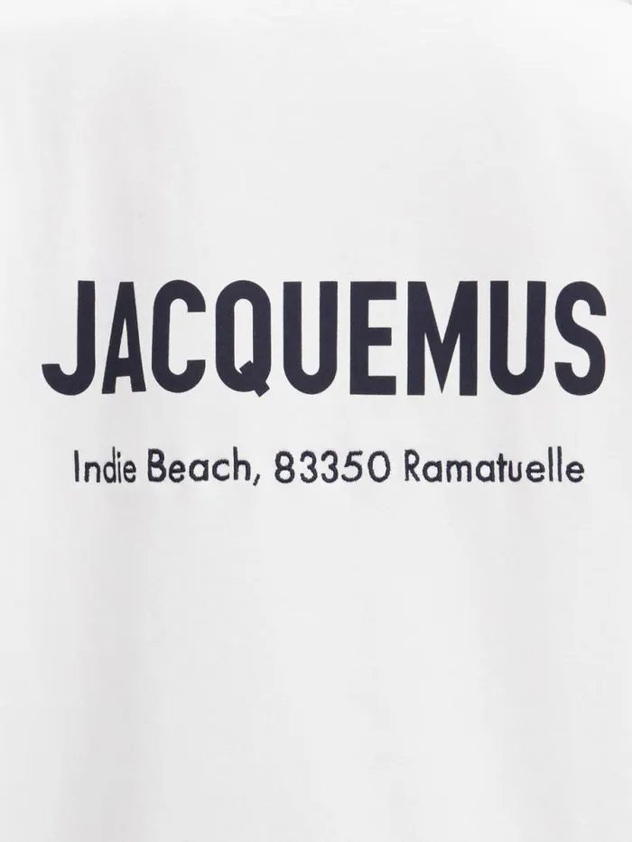 JACQUEMUS The Saint Tropez Indie Beach Address Tshirt Saint Tropez Indie WomenMen Tshirts