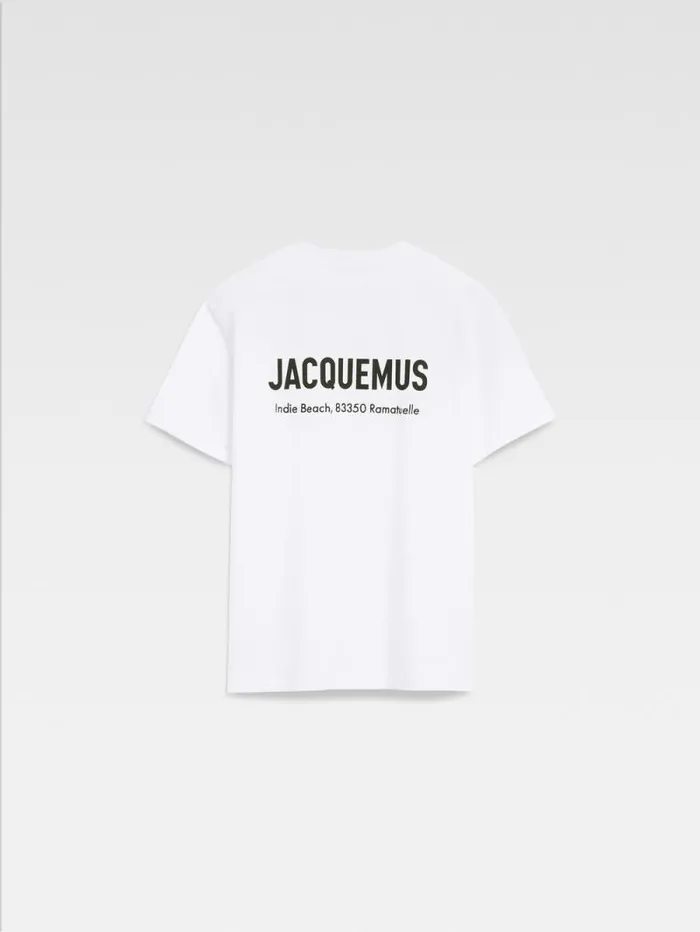 JACQUEMUS The Saint Tropez Indie Beach Address Tshirt Saint Tropez Indie WomenMen Tshirts