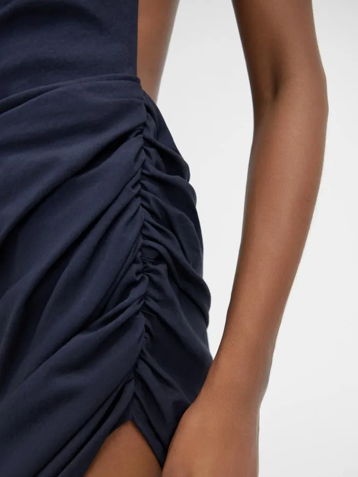 JACQUEMUS The Saudade Dress Dark Navy Women Dresses and Skirts JACQUEMUS The Saudade Dress Dark Navy Women Dresses and Skirts