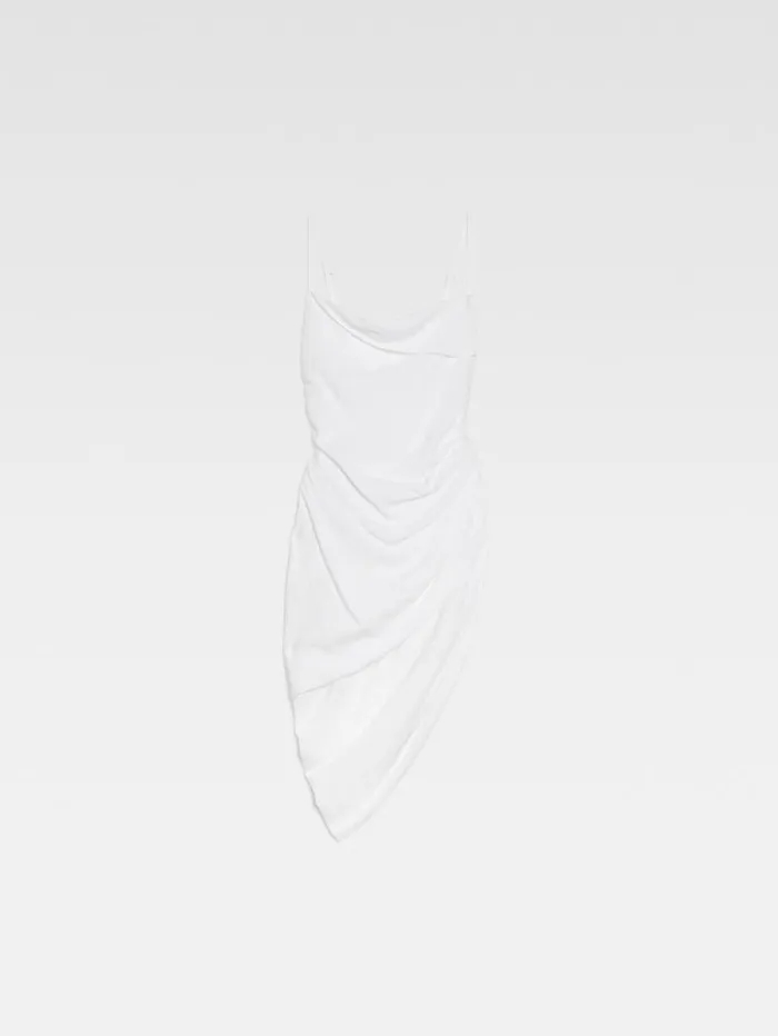 JACQUEMUS The Saudade Dress White Women Dresses and Skirts JACQUEMUS The Saudade Dress White Women Dresses and Skirts