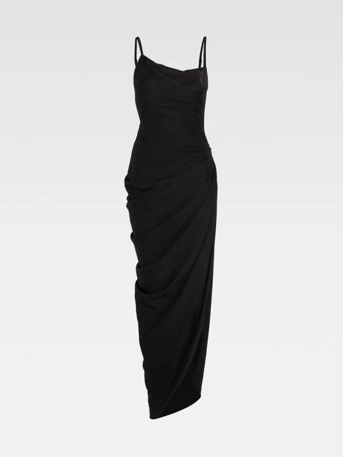 JACQUEMUS The Saudade Long Dress Black Women Dresses and Skirts JACQUEMUS The Saudade Long Dress Black Women Dresses and Skirts