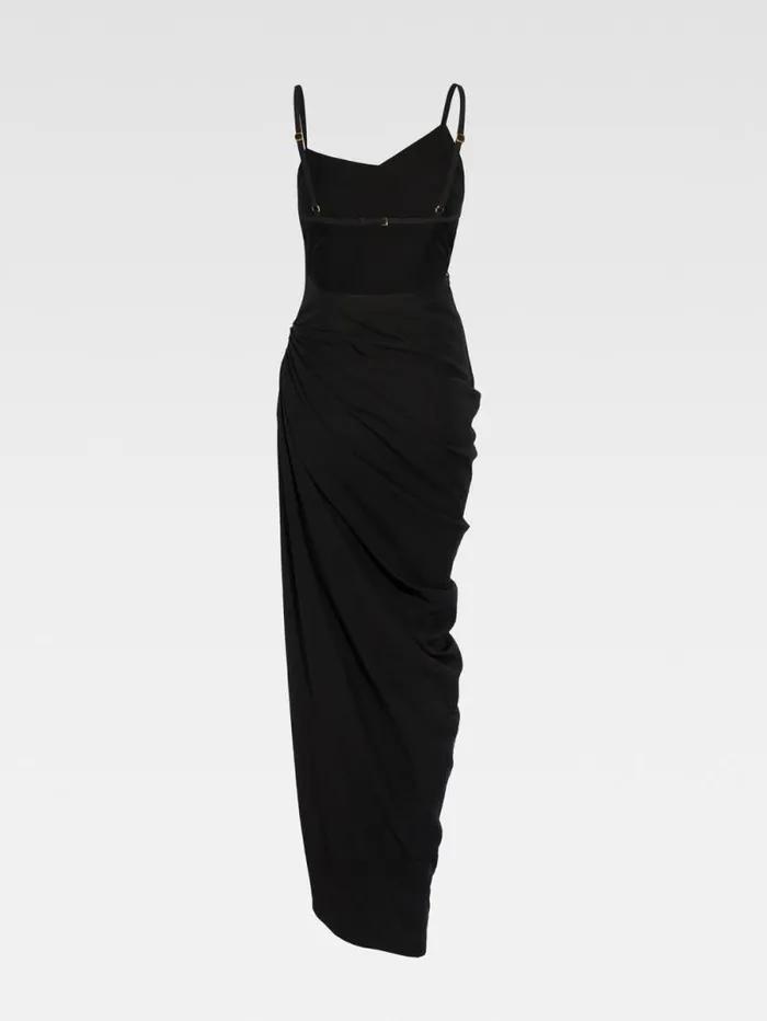 JACQUEMUS The Saudade Long Dress Black Women Dresses and Skirts JACQUEMUS The Saudade Long Dress Black Women Dresses and Skirts