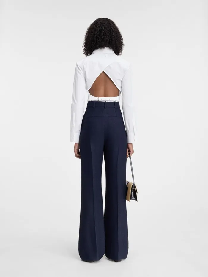 JACQUEMUS The Sauge Pants Dark Navy Women Suits JACQUEMUS The Sauge Pants Dark Navy Women Suits