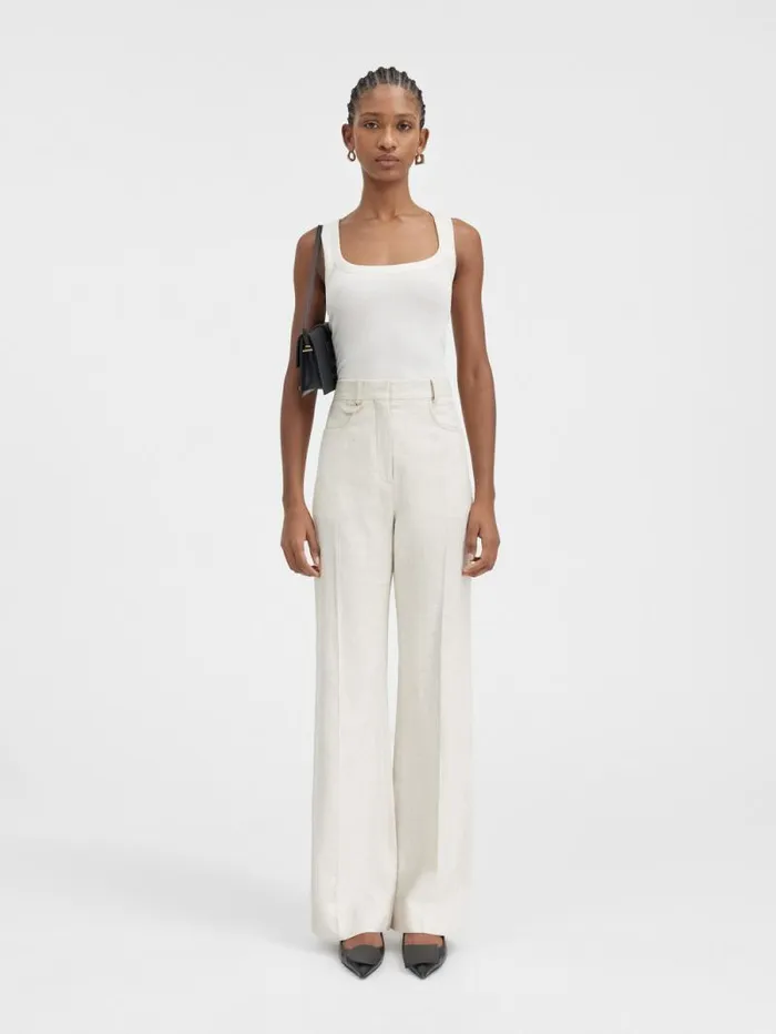 JACQUEMUS The Sauge Pants Light Beige Women Suits