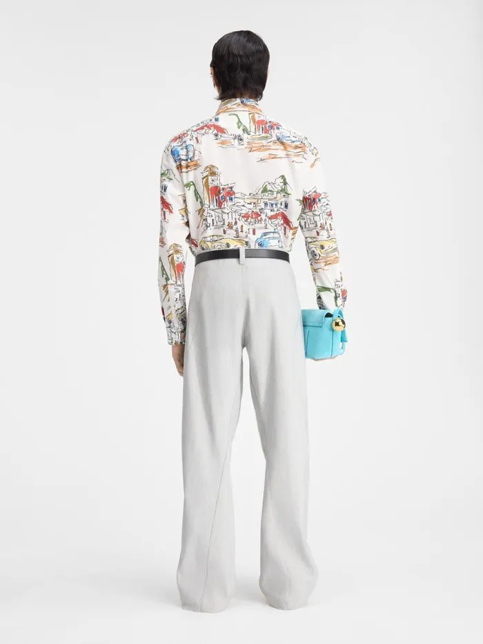 JACQUEMUS The Scala Pants Light Grey Men Trousers and Shorts