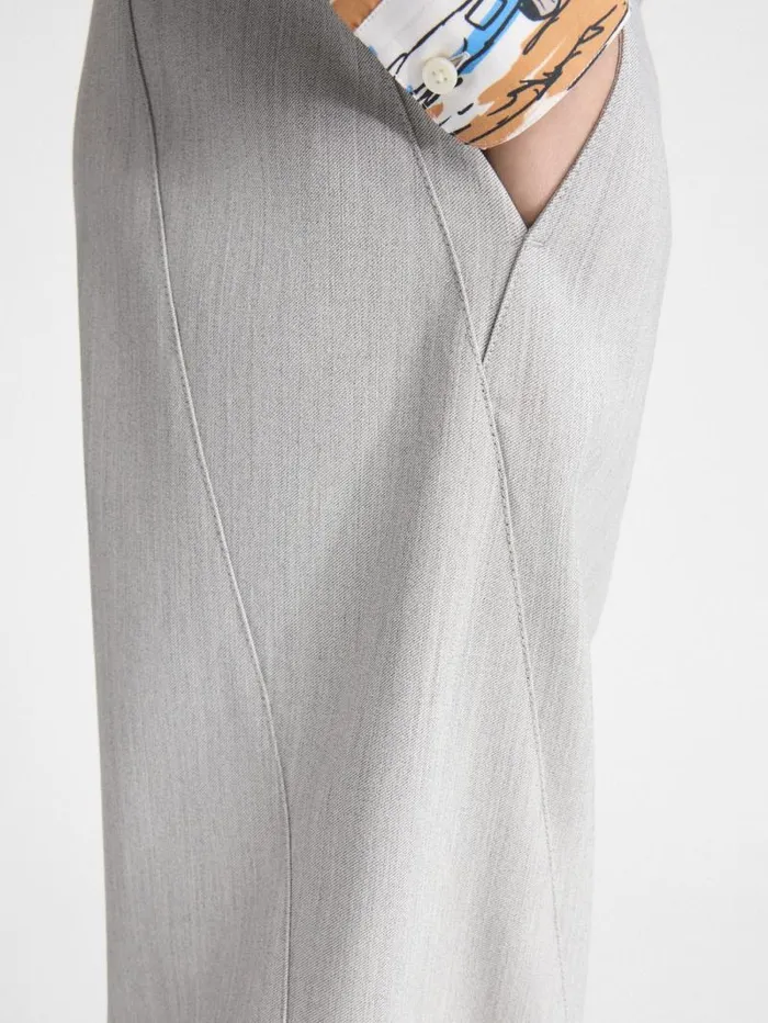 JACQUEMUS The Scala Pants Light Grey Men Trousers and Shorts