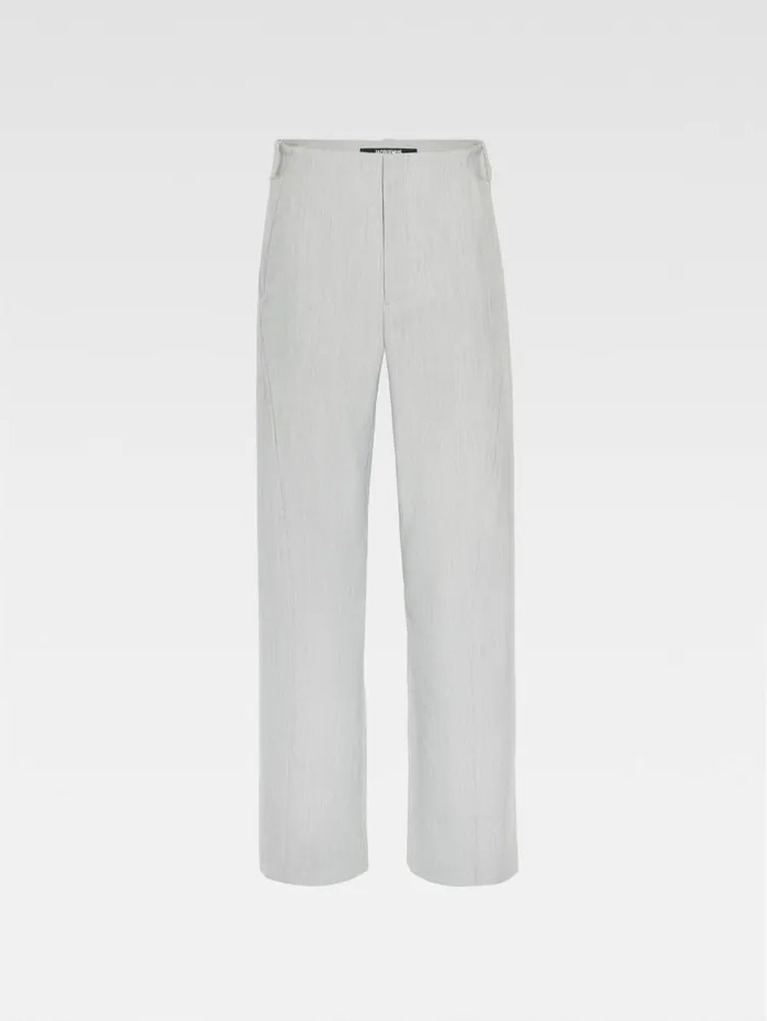 JACQUEMUS The Scala Pants Light Grey Men Trousers and Shorts
