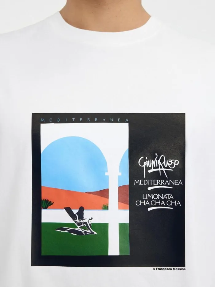 JACQUEMUS The Scesa Tshirt Mediterranea Print WomenMen Tshirts