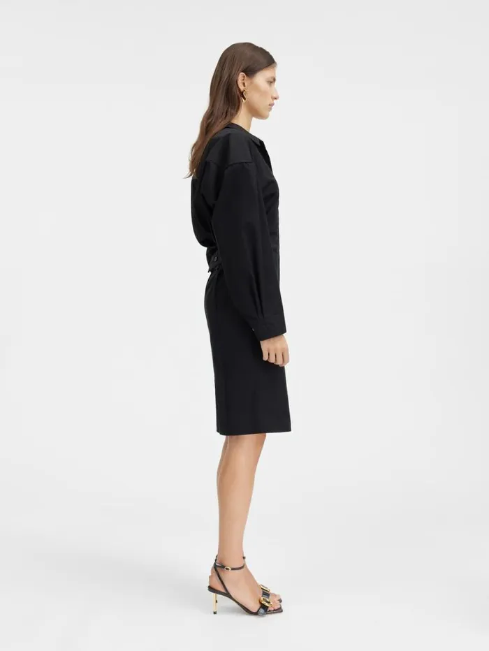 JACQUEMUS The Shirt Dress Black Women Dresses and Skirts JACQUEMUS The Shirt Dress Black Women Dresses and Skirts