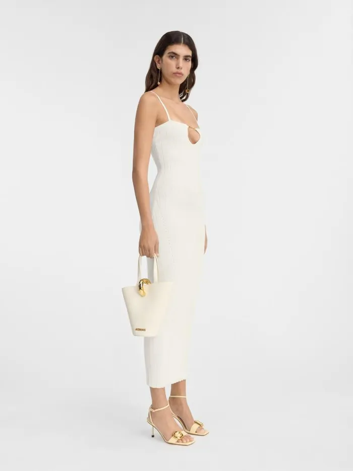JACQUEMUS The Sierra Dress With Straps Offwhite Women Dresses and Skirts JACQUEMUS The Sierra Dress With Straps Offwhite Women Dresses and Skirts