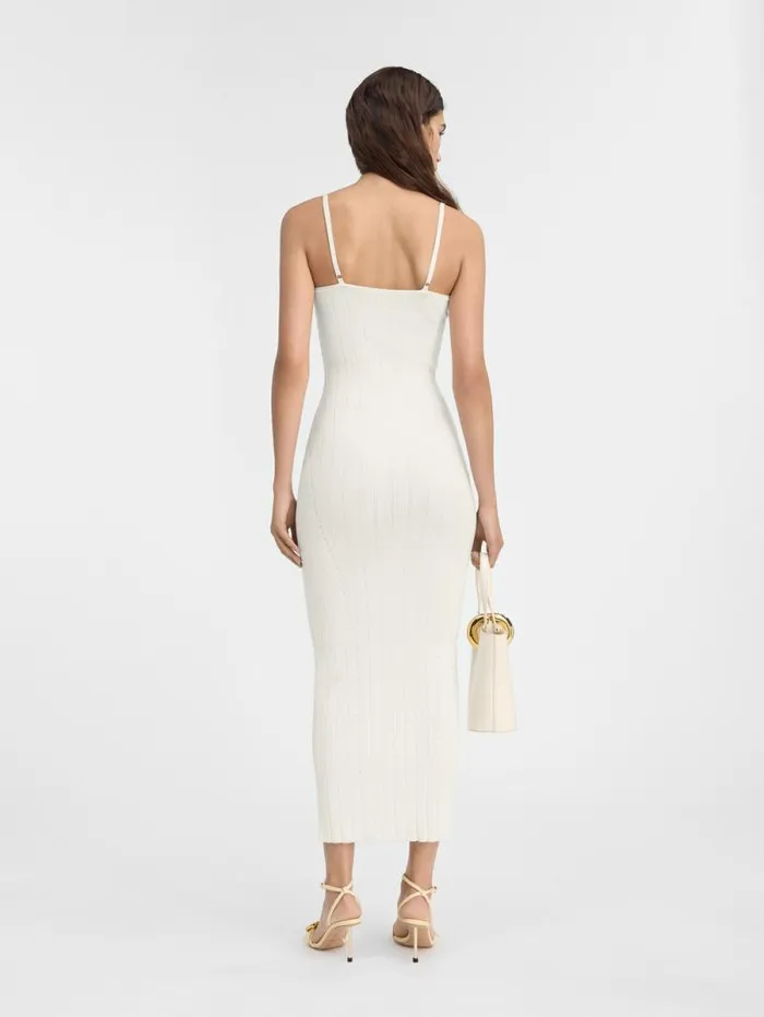 JACQUEMUS The Sierra Dress With Straps Offwhite Women Dresses and Skirts JACQUEMUS The Sierra Dress With Straps Offwhite Women Dresses and Skirts