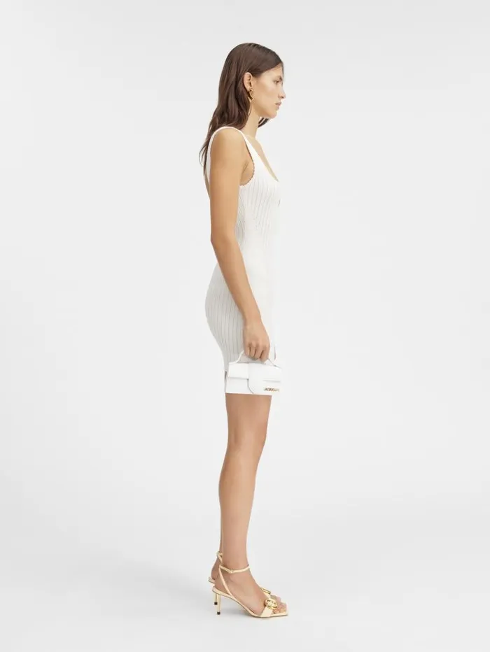 JACQUEMUS The Sierra Mini Dress Offwhite Women Dresses and Skirts JACQUEMUS The Sierra Mini Dress Offwhite Women Dresses and Skirts