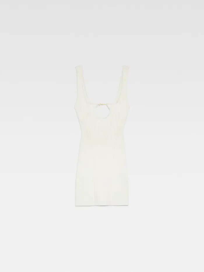 JACQUEMUS The Sierra Mini Dress Offwhite Women Dresses and Skirts JACQUEMUS The Sierra Mini Dress Offwhite Women Dresses and Skirts