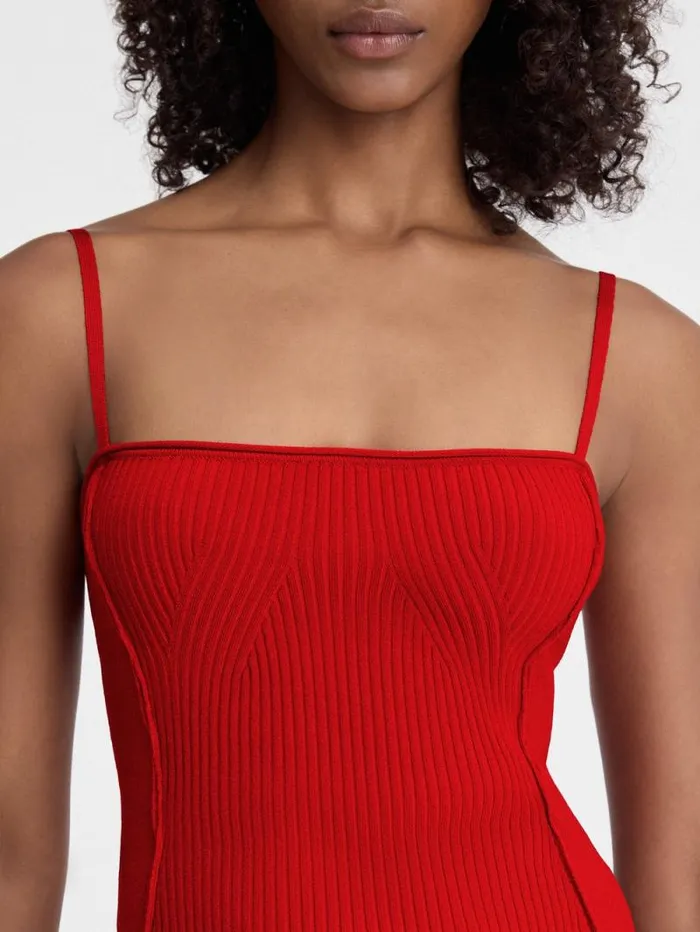 JACQUEMUS The Sierra Top Dark Red Women Tops and Shirts JACQUEMUS The Sierra Top Dark Red Women Tops and Shirts