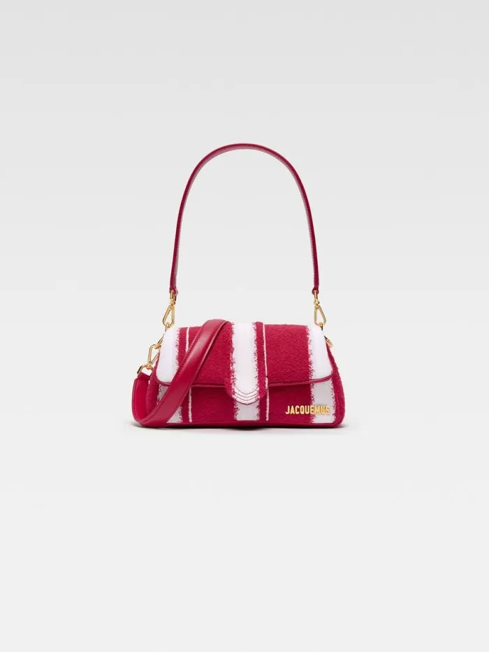 JACQUEMUS The Small Bambimou Print Red Women Crossbody and Handbags
