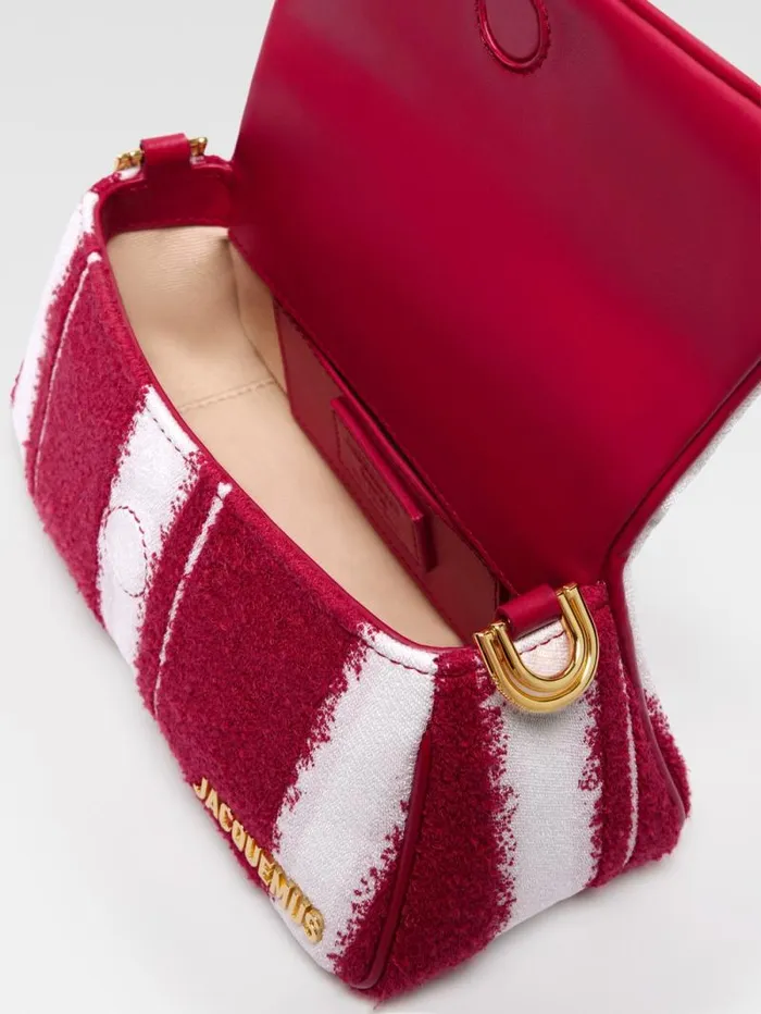 JACQUEMUS The Small Bambimou Print Red Women Crossbody and Handbags
