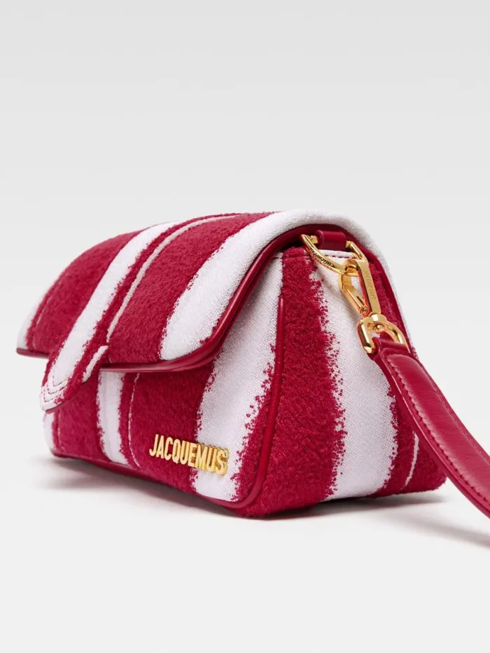 JACQUEMUS The Small Bambimou Print Red Women Crossbody and Handbags