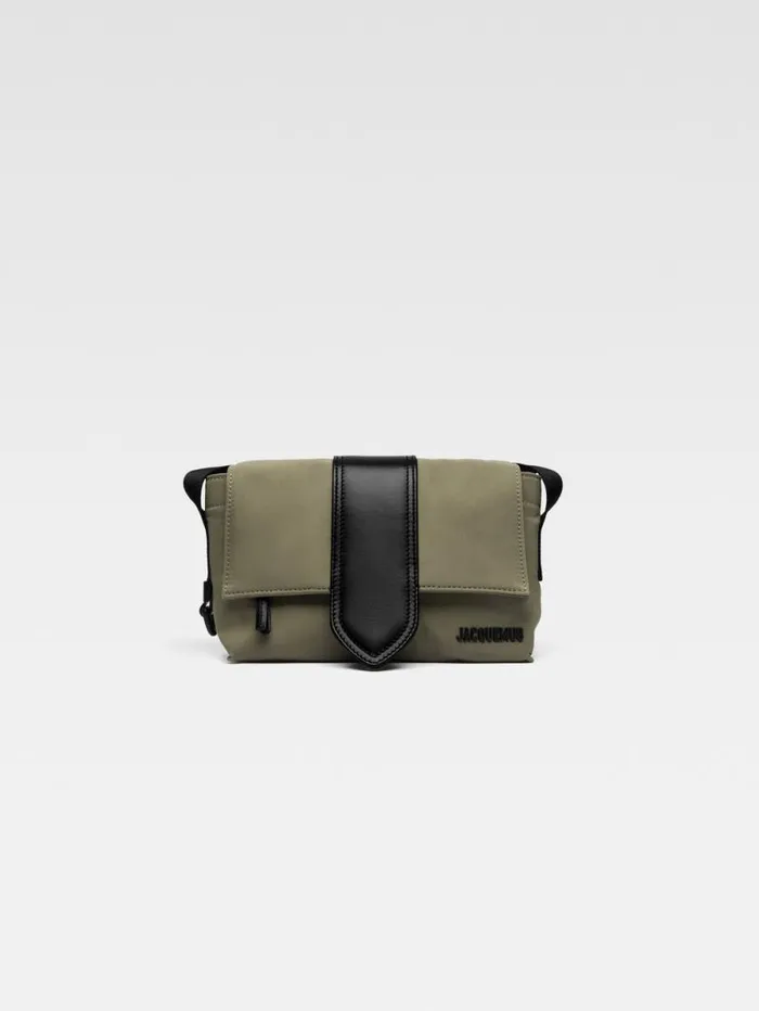 JACQUEMUS The Small Bambino Messenger Bag Khaki Men Bags