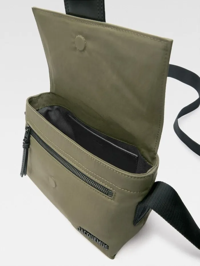 JACQUEMUS The Small Bambino Messenger Bag Khaki Men Bags JACQUEMUS The Small Bambino Messenger Bag Khaki Men Bags