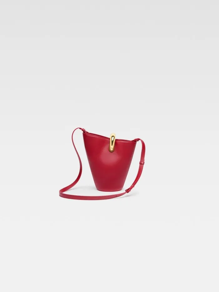JACQUEMUS The Small Bambola Dark Red Women Crossbody and Handbags JACQUEMUS The Small Bambola Dark Red Women Crossbody and Handbags