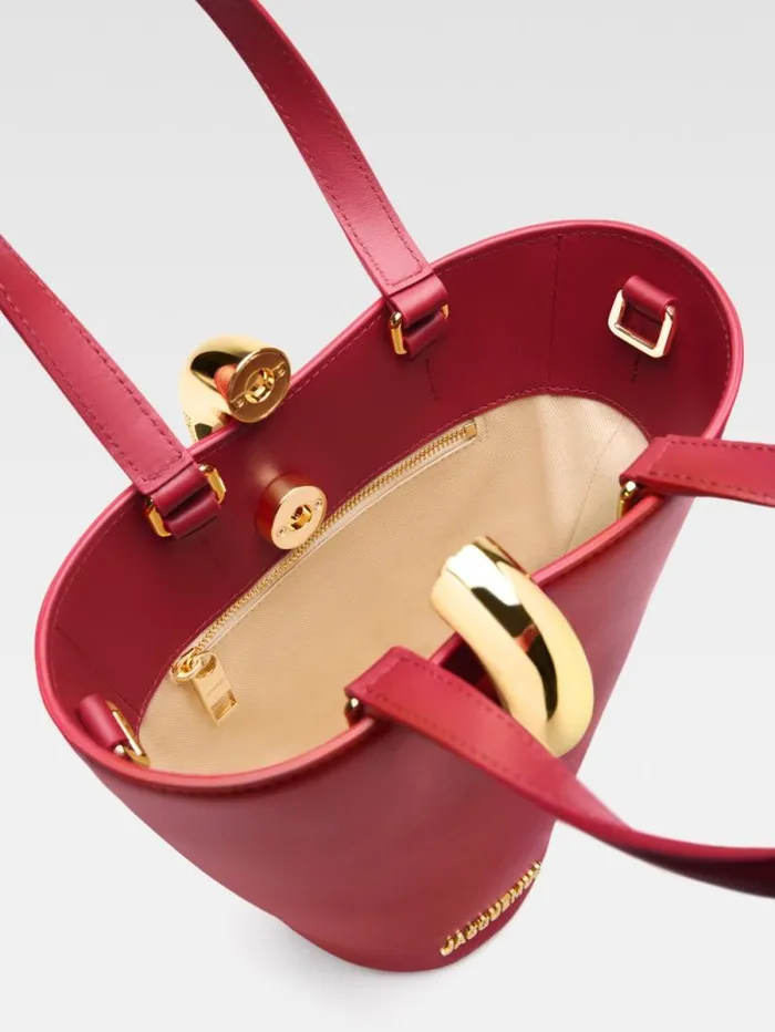 JACQUEMUS The Small Bambola Dark Red Women Crossbody and Handbags JACQUEMUS The Small Bambola Dark Red Women Crossbody and Handbags