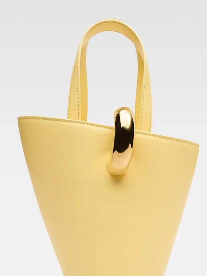 JACQUEMUS The Small Bambola Light Yellow Women Crossbody and Handbags JACQUEMUS The Small Bambola Light Yellow Women Crossbody and Handbags