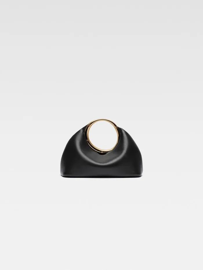 JACQUEMUS The Small Calino Black Women Crossbody and Handbags JACQUEMUS The Small Calino Black Women Crossbody and Handbags
