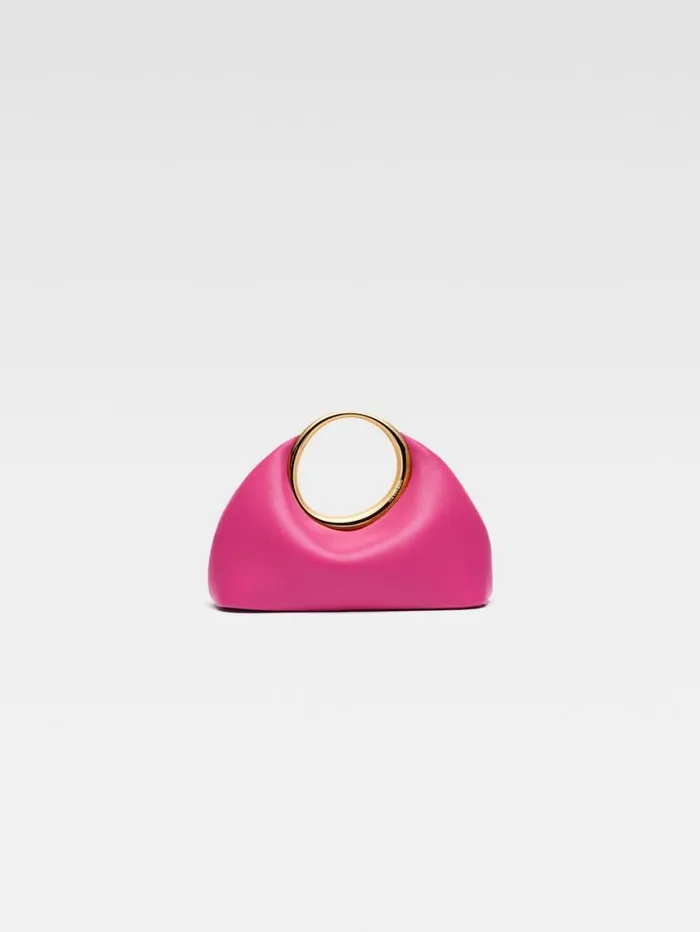 JACQUEMUS The Small Calino Dark Pink Women Crossbody and Handbags
