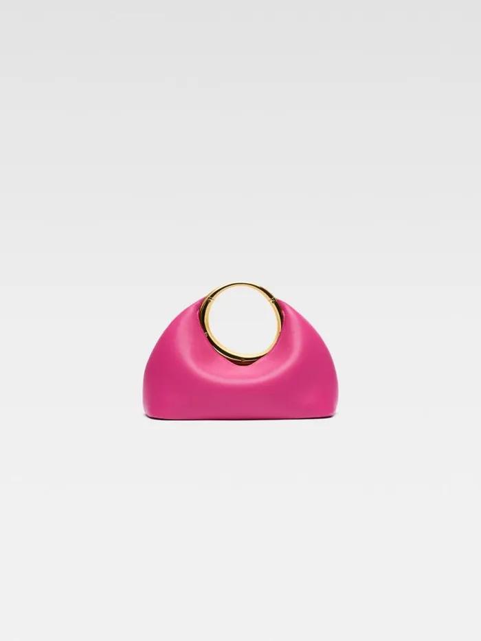 JACQUEMUS The Small Calino Dark Pink Women Crossbody and Handbags JACQUEMUS The Small Calino Dark Pink Women Crossbody and Handbags