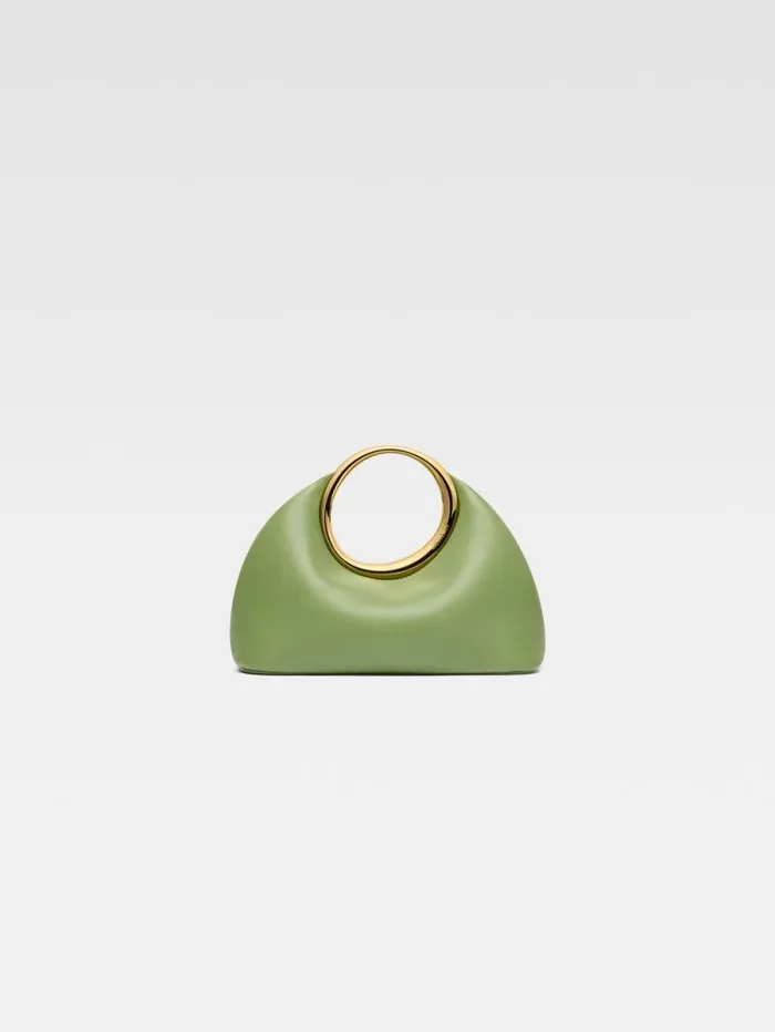 JACQUEMUS The Small Calino Green Women Crossbody and Handbags