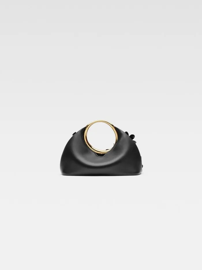 JACQUEMUS The Small Embroidered Calino Black Women Crossbody and Handbags JACQUEMUS The Small Embroidered Calino Black Women Crossbody and Handbags