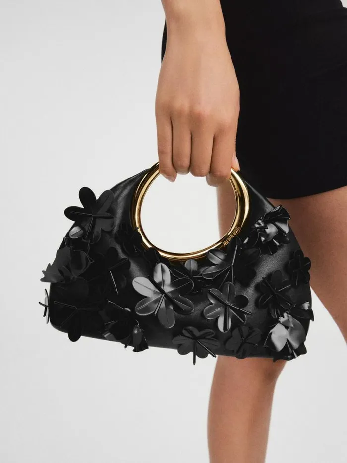 JACQUEMUS The Small Embroidered Calino Black Women Crossbody and Handbags JACQUEMUS The Small Embroidered Calino Black Women Crossbody and Handbags