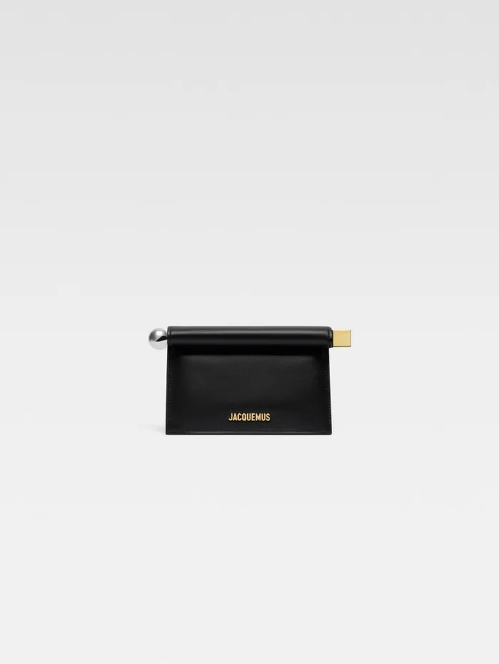 JACQUEMUS The Small Rond Carr Clutch Black Women Crossbody and Handbags