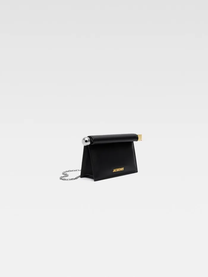 JACQUEMUS The Small Rond Carr Clutch Black Women Crossbody and Handbags JACQUEMUS The Small Rond Carr Clutch Black Women Crossbody and Handbags