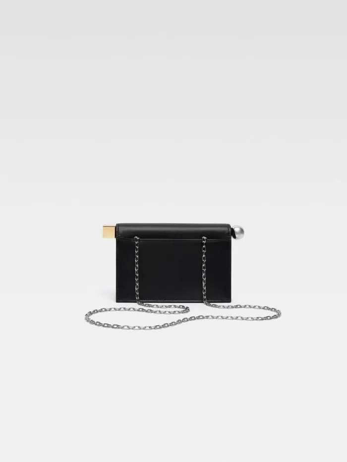 JACQUEMUS The Small Rond Carr Clutch Black Women Crossbody and Handbags JACQUEMUS The Small Rond Carr Clutch Black Women Crossbody and Handbags