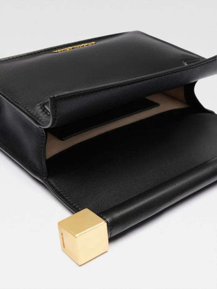 JACQUEMUS The Small Rond Carr Clutch Black Women Crossbody and Handbags JACQUEMUS The Small Rond Carr Clutch Black Women Crossbody and Handbags