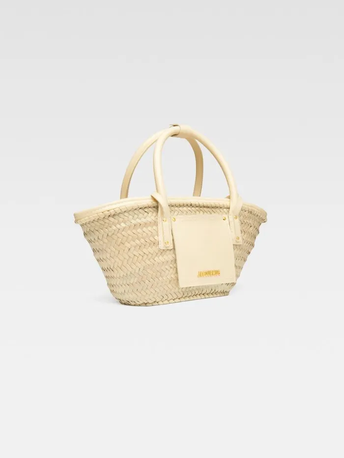 JACQUEMUS The Small Soli Basket Ivory Women Crossbody and Handbags JACQUEMUS The Small Soli Basket Ivory Women Crossbody and Handbags