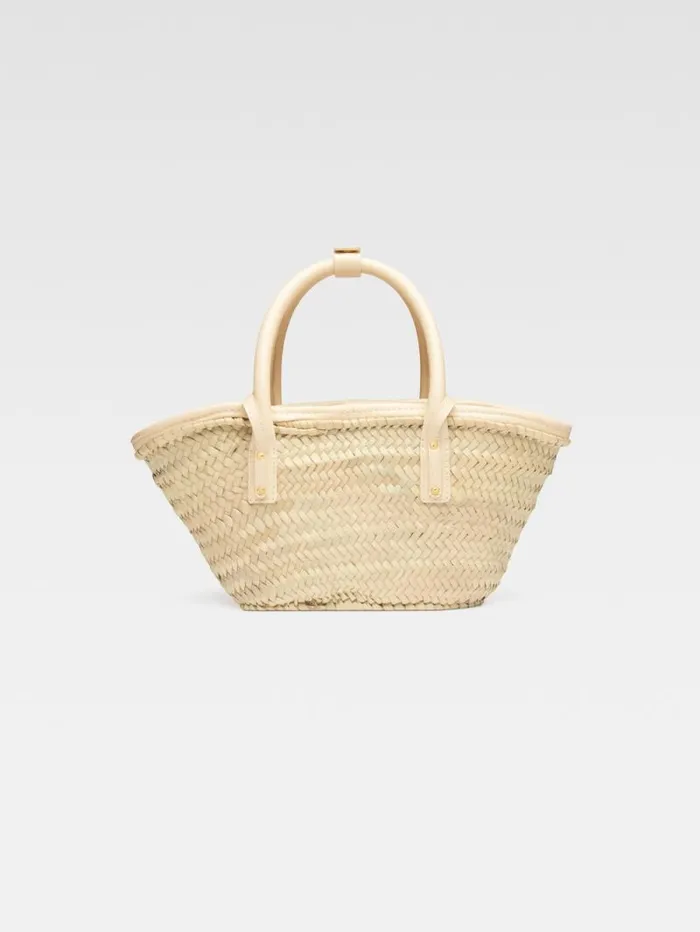 JACQUEMUS The Small Soli Basket Ivory Women Crossbody and Handbags JACQUEMUS The Small Soli Basket Ivory Women Crossbody and Handbags