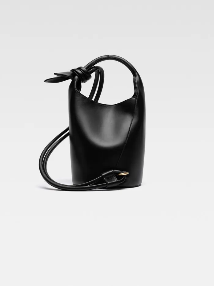 JACQUEMUS The Small Tourni Black Women Crossbody and Handbags