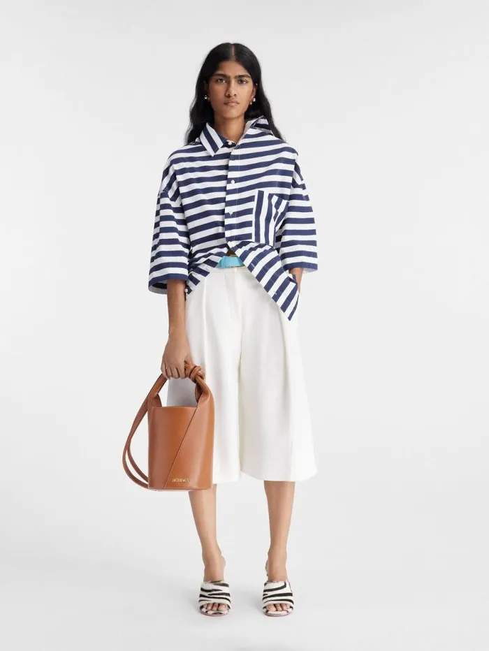 JACQUEMUS The Small Tourni Light Brown Women Crossbody and Handbags JACQUEMUS The Small Tourni Light Brown Women Crossbody and Handbags