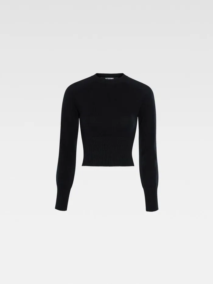 JACQUEMUS The Soglia Knit Black Women Knits JACQUEMUS The Soglia Knit Black Women Knits