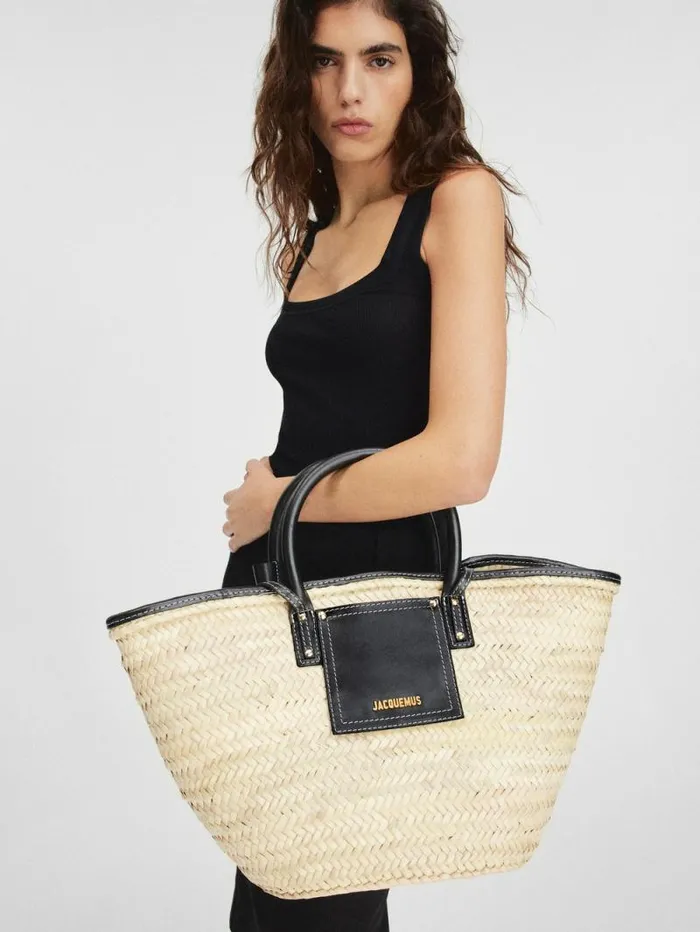 JACQUEMUS The Soli Basket Black Women Crossbody and Handbags JACQUEMUS The Soli Basket Black Women Crossbody and Handbags