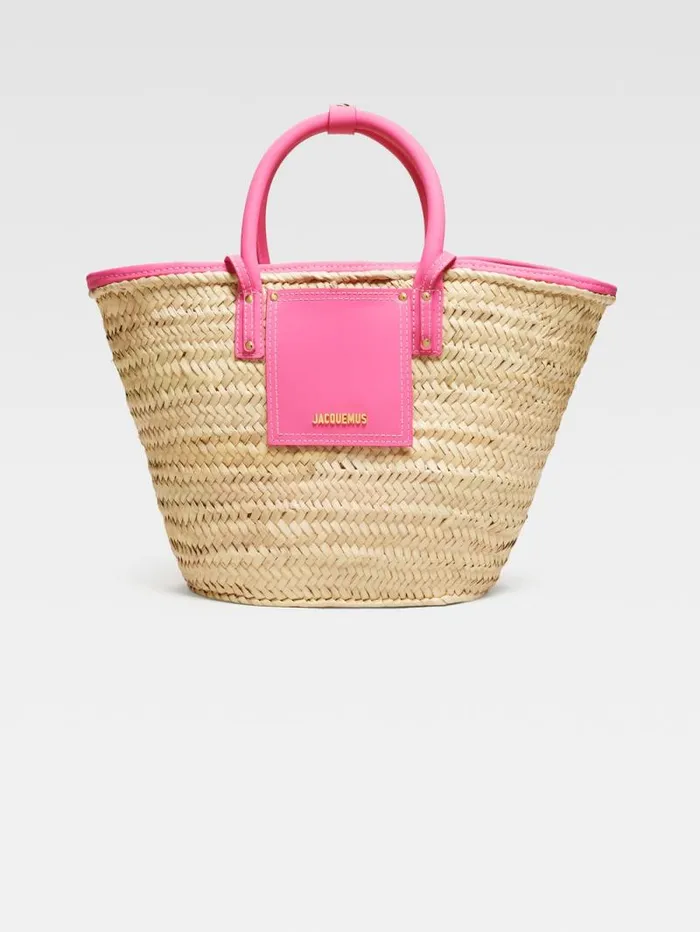 JACQUEMUS The Soli Basket Dark Pink Women Crossbody and Handbags