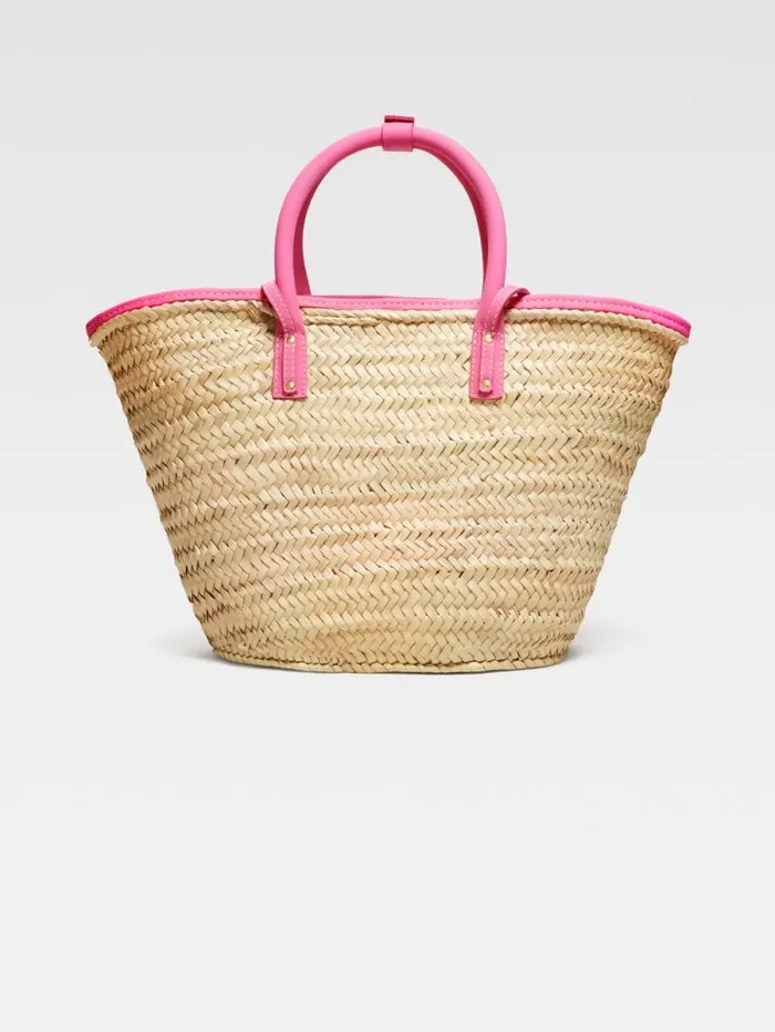JACQUEMUS The Soli Basket Dark Pink Women Crossbody and Handbags JACQUEMUS The Soli Basket Dark Pink Women Crossbody and Handbags