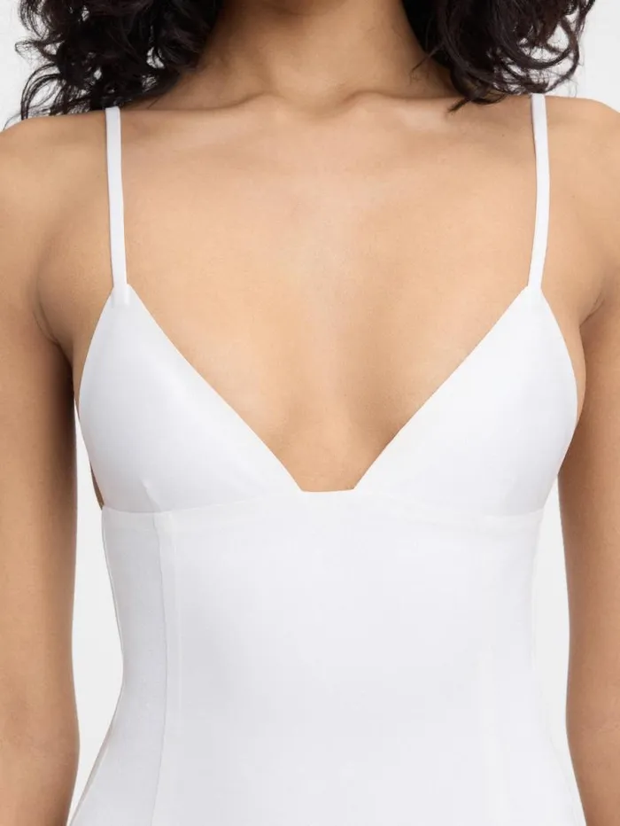JACQUEMUS The Spallina Bodysuit White Women Tops and Shirts JACQUEMUS The Spallina Bodysuit White Women Tops and Shirts