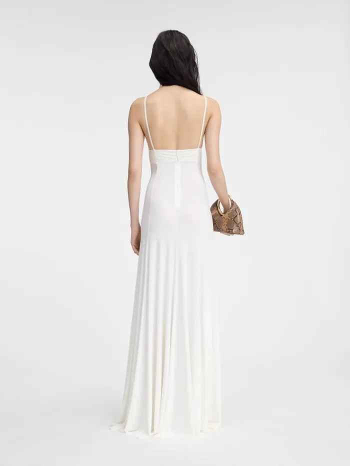 JACQUEMUS The Spallina Dress White Women Dresses and Skirts JACQUEMUS The Spallina Dress White Women Dresses and Skirts