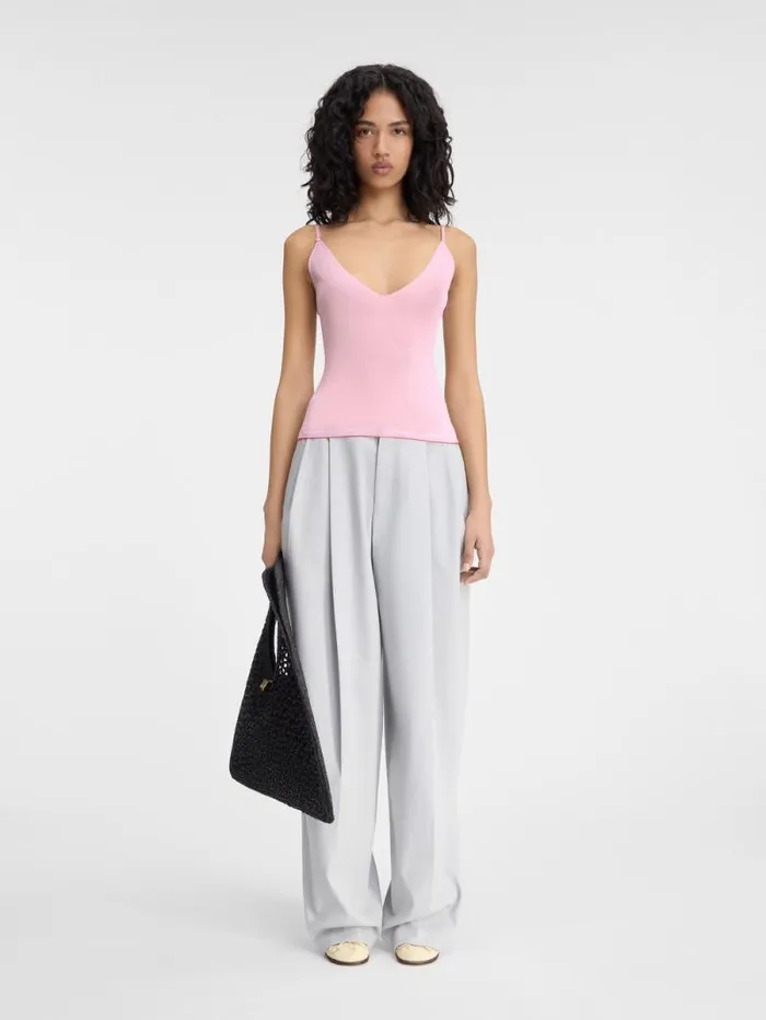 JACQUEMUS The Spallina Knit Pink Women Tops and Shirts