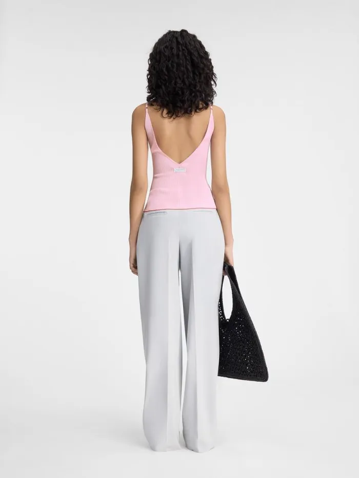 JACQUEMUS The Spallina Knit Pink Women Tops and Shirts JACQUEMUS The Spallina Knit Pink Women Tops and Shirts